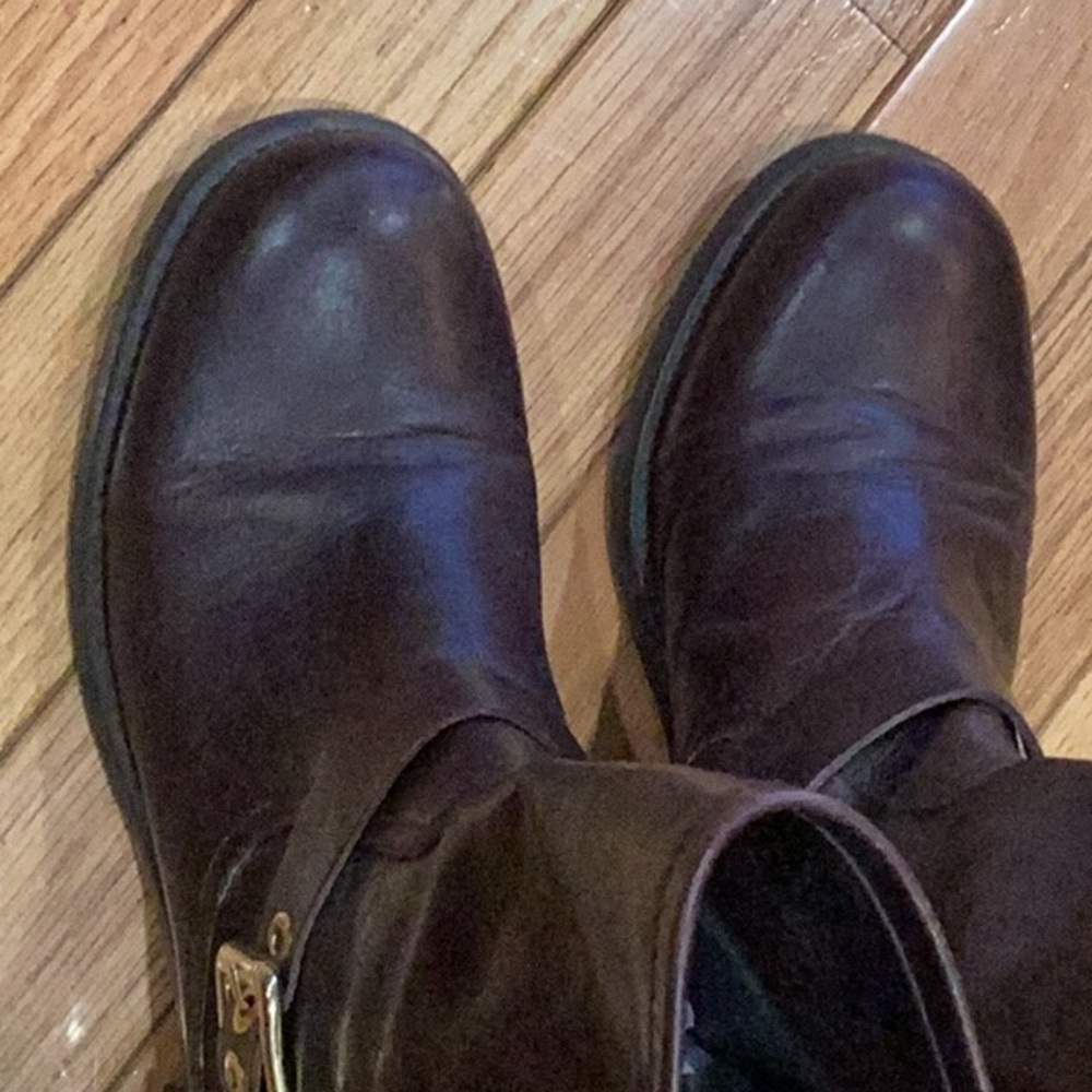 Dark Brown Leather Boots, made in Spain, size 37 - Picture 7 of 10